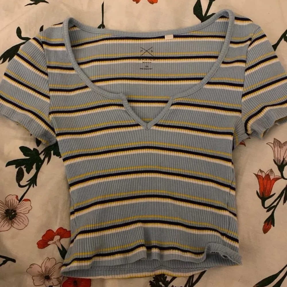 Pacsun striped crop top